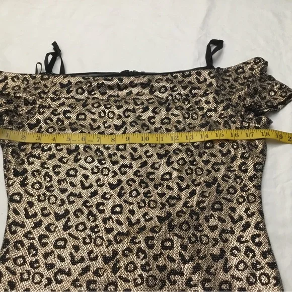 GUESS Tan Bodycon Mini Dress for Night Out - Picture 13 of 15